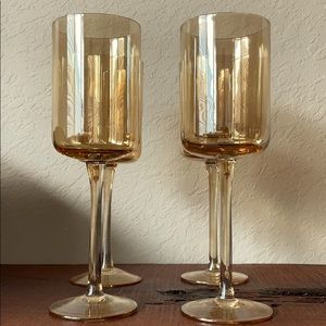 Amber Wine Glasses